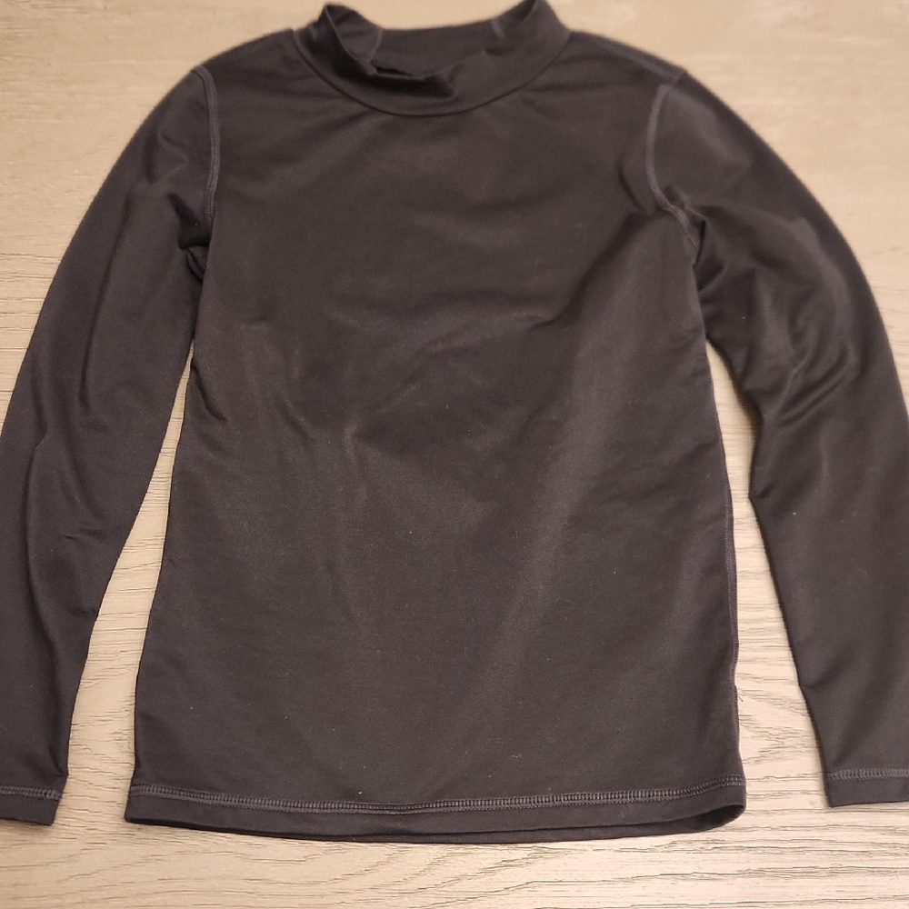 Black Long Sleeve Turtleneck Top